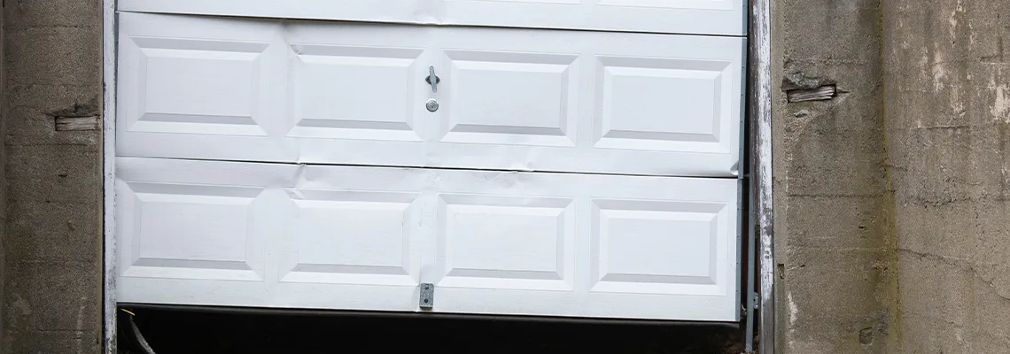 Garage Door Got Hit By A Car Dent Removal in West Chicago, IL